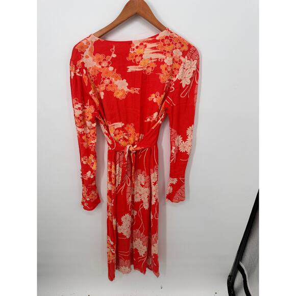 FREE PEOPLE Mixed Print Twist Dress // M - Picture 12 of 14